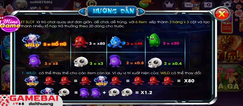 Giá trị của các biểu tượng trong game ET Choáng Club