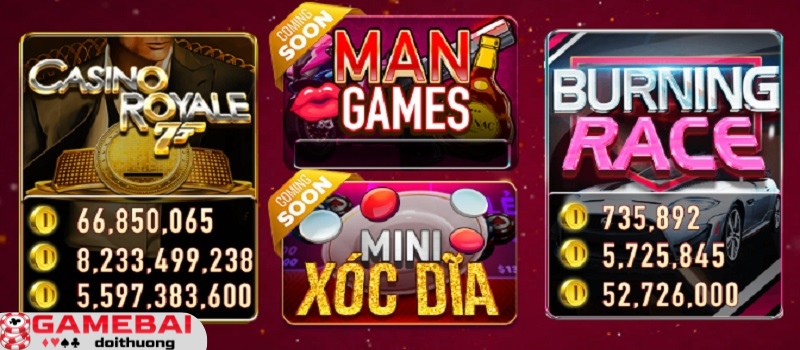 Sự thu hút của tựa game Mini Xóc Đĩa Man Club